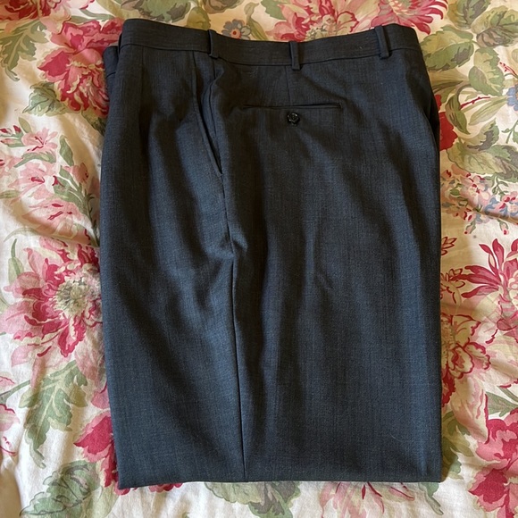 MARC ENZO Size 43L Gray Suit Mens 2-Piece Blazer Pant Wool Suspender Button NEW - Picture 7 of 17